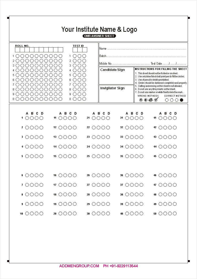 printable bubble sheet 50 questions